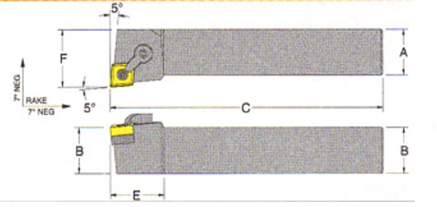 MCLNL/R-16-4D 1" Toolholder